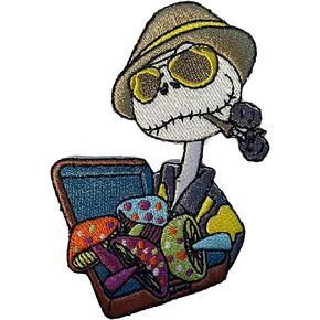 Hunter Thompson Patch Jack Patch Hippy Peace Mushroom Patch Iron On Patch