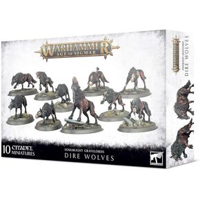 Warhammer Age of Sigmar Soulblight Gravelords Dire Wolves 91-45
