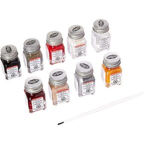 Testors 9120 Auto Detail Enamel Paint Set.25 oz bottles