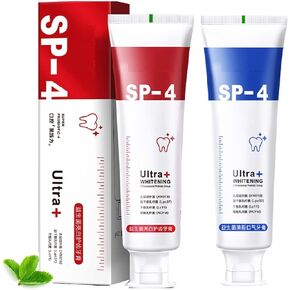 2PCS YAYASHI SP-4 Probiotics Whitening Toothpaste, Yiliku Sp-4 Super Probiotic-4 Toothpaste, Fresh Breath Toothpaste (Red)