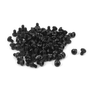uxcell M2x7mm 10.9 Alloy Steel Button Head Hex Socket Cap Screw Bolt 100pcs
