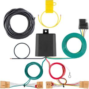 CURT 56383 Vehicle-Side Custom 4-Pin Trailer Wiring Harness, Fits Select Volkswagen Atlas , black