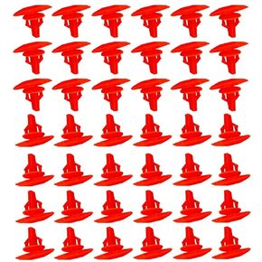 100Pcs Universal Auto Fasteners Weatherstrip Retainer Clips Replacement for All Cars Red