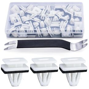 Rexka 31pcs Front Lower Fender Rocker Molding Retainer Clip 91504-SP1-003 for Honda Acura Accord Civic Clarity CR-V Fit HR-V Insight Odyssey Acura ILX Legend MDX RL RLX TL TLX ZDX -Auto Clips Remover