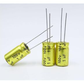 1uF 100V Capacitor,10 PCS 10mm x 17mm Non-Polarized BP Electrolytic Capacitor 100V 1uF NP Capacitor