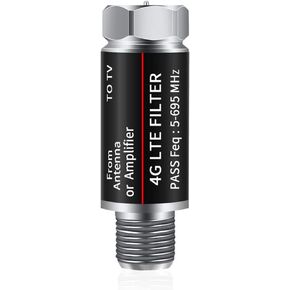 4G LTE Filter Improves Antenna Amplifier Signals -4G LTE Filter for TV Antenna Signal Purifier,4G LTE Filter Reduce Interference from Cell Phones Towers(Frequency Range 5-699Mhz)