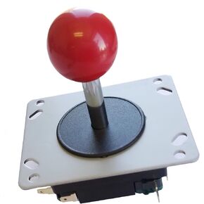 Classic Arcade Joystick Red Ball Design for 8 and 4 Way Game Play