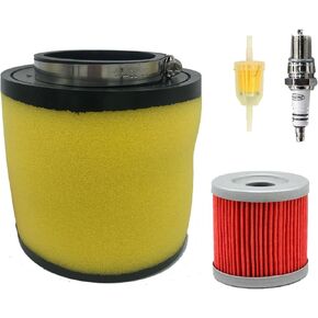 TRX350 Air Filter Compatible for Honda Rancher TRX350FE TRX350FM TRX350TE TRX350TM 2000 2001 2002 2003 2004 2005 2006 Replacce 17254-HN5-670 with Oil Filter Spark Plug