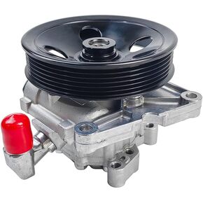 Power Steering Pump with Pulley | Fit for Mercedes Benz W163 ML320 1998-2003, ML350 2003-2005, ML430 1999-2001, ML500 2002-2005, ML55 AMG 2000-2003 | OE# 555353 24663801 24668101 24668701 24662401