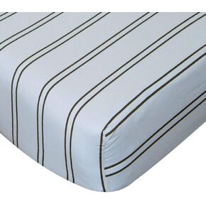 Crib Sheet, Blue Stripe in Kuwait