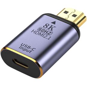 xiwai USB-C نوع C أنثى المصدر إلى HDMI Sink HDTV محول 8K@60hz 4K@120hz للكمبيوتر اللوحي والهاتف والكمبيوتر المحمول