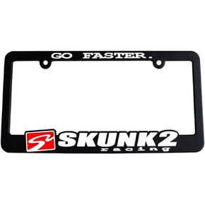 Skunk2 Racing 838-99-1460 License Plate Frame with 'Go Faster' Logo