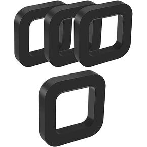 FDXGYH 4pcs 2 inch Trailer Hitch Receiver Silencer Pad Black Hook Buffer Rubber Pad for Adjustable Ball Mounts to Reduce Rattle & Eliminate Noise Provide Cushion Between Receivers and Tow Hitches