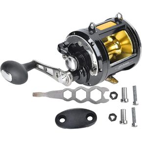 Spinning Reels Saltwater, Heavy Duty Fishing Spinning Reel Fishing Conventional Jigging Reel Reels for Saltwater and Freshwater Fishing Two Speed Reel Fishing Reels Saltwater