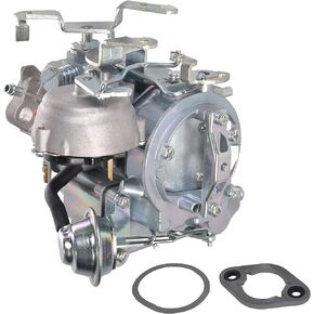 1-Barrel Carburetor Compatible with Chevy GMC 4.1L 250 4.8L 292 L6 V6 6CYL Engines Automatic Choke Carburetor for Chevy C10 C20 C30 Carb Rebuild Replace# 7043017 7043014