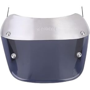Universal Front Motorcycle Fairing, Universal Retro Round Headlamp Fairing Front Windshield for 5-7in Headlights for Motorcycle Windshield Motorcycle Windscreen Wind Deflector