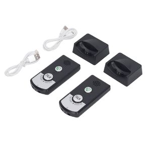 2 Way Voice Intercom, Super Long Range Wireless Intercomunicador, Home Security Easy Install, Waterproof Indoor Outdoor Interphone System, Fit for Home Hospital Office, Black