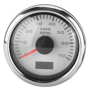 Pointer Tachometer, 52mm 9-30VDC Pointer Tachometer Speedometer IP67 Water Proof Universal for Car Truck Boat