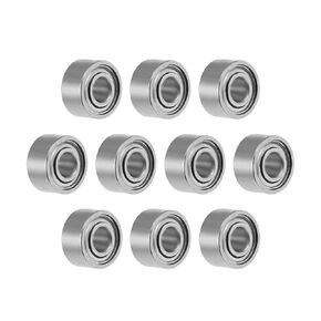 uxcell MR74ZZ Deep Groove Ball Bearing 4x7x2.5mm Double Shielded ABEC-3 Bearings 10-Pack