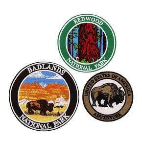 Camping Patches Embroidered Iron On Sew On Emblem
