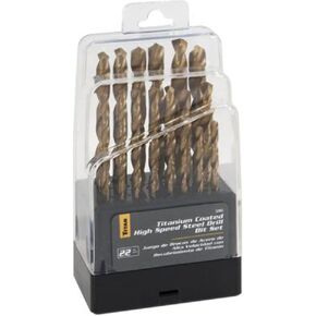 Titan TIT32963 Drill Bit (22 Piece Titanium)