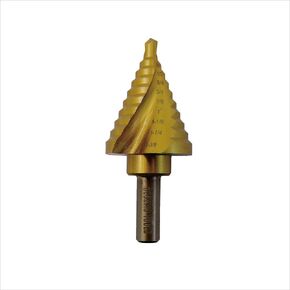 أدوات سيجومو 1/4 بوصة إلى 7/8 بوصة من الفولاذ عالي السرعة (HSS) M35 11 خطوة 2 فلوت حلزوني صناعي مطلي بالتيتانيوم (قطعة واحدة) - SDBM351478 in Kuwait