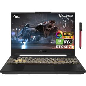 ASUS TUF F15 15.6" 144Hz FHD Gaming Laptop Computer, 12th Gen Intel 14-Core i7-12700H, GeForce RTX 4070 8GB, 32GB DDR4 RAM, 1TB PCIe SSD, WiFi 6, Bluetooth 5.2, RGB Keyboard, Windows 11 Pro, BROAGE