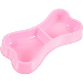 Beavorty Pet Bowl Cat Water Bowls Dog Food Container Practical Dog Bowl Dog Food Holder Dog Feeding Bowls Dog Double Bowls Dog Bowls Puppy Dog Feeder Small and Medium Dogs The Dog Plastic