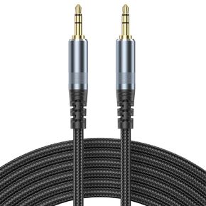 AUX Cable 10ft, 3.5mm Audio Cable Male to Male Long Aux Cord for Car Auxiliary to Aux Cables Hi-Fi Sound 1/8 Jack Compatible with Stereo Headphones Laptop Smartphone Tablet MP3 TV Switch