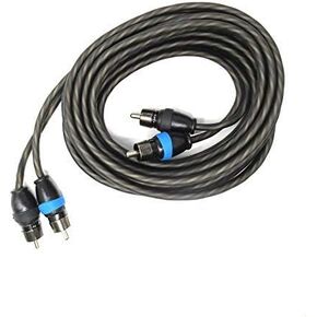 Sky High Car Audio 2 Channel Twisted 18 ft RCA Cables Coated 18' OFC