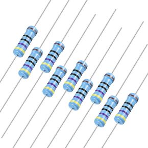 uxcell 100Pcs 470 Ohm Resistor, 3W 1% Tolerance Metal Film Resistors, Lead, 5 Bands for DIY Electronic Projects and Experiments