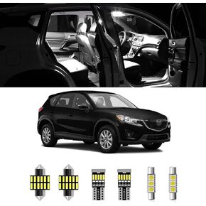 9pcs Mazda CX5 Interior LED Lights Kit Super Bright LED Map Dome Light Bulbs for 2013 2014 2015 2016 2017 2018 2019 2020 2021 Mazda CX-5 all models