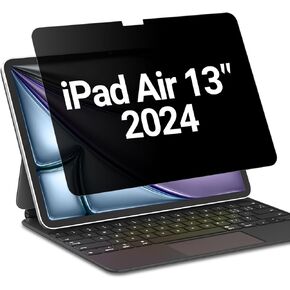 FILMEXT iPad Air 13 inch M2 Screen Protector Privacy 2024, iPad Air Privacy Screen PET Anti Spy Anti Blue Light Anti Glare Screen Filter Model A2898 A2899