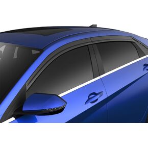 Auto Ventshade [AVS] Low Profile Ventvisor/Rain Guard | Fits 2021-2024 Hyundai Elantra - Smoke, 4 pcs. | 894118