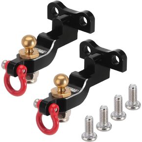 INJORA Drop Hitch Receiver CNC Aluminum Hitch for 1/18 RC Crawler TRX4M Upgrade,2PCS