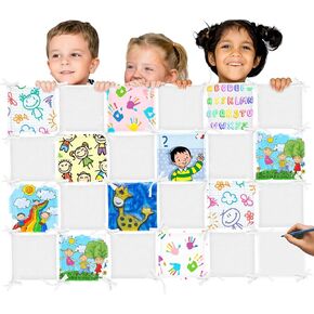 DIY Knot Tie Quilt for Kids Blanket Kits Craft Activity Creative Handicraft Tying Knots Toys for Students Cut Squares with Holes DIY Crafts for Classroom Project