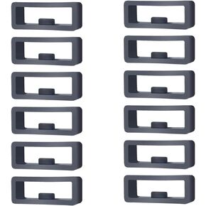 22mm Width Silicone Watch Band Loop Compatible with Garmin 735xt Band(Pack of 12) Rubber Watch Strap Holder for Forerunner 235 Replacement Band