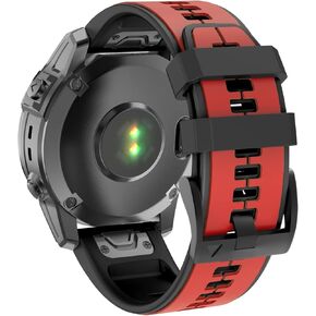 متوافق مع Garmin Fenix ​​5x Band، حزام سيليكون سريع التركيب 26 مم لـ Fenix ​​5X Plus، Fenix ​​6X، Fenix ​​6X Pro، Fenix ​​7X، Fenix ​​3 Smartwatch in Kuwait