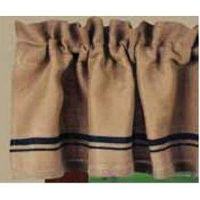 ستارة خيش مخططة باللون الأسود والقمح مقاس 72 × 15.5 بوصة من راغو in Kuwait