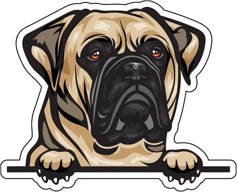 WickedGoodz Old English Mastiff Vinyl Decal - Dog Breed Bumper Sticker - for Laptops Tumblers Windows Cars Trucks Walls - Full Color in Saudi Arabia