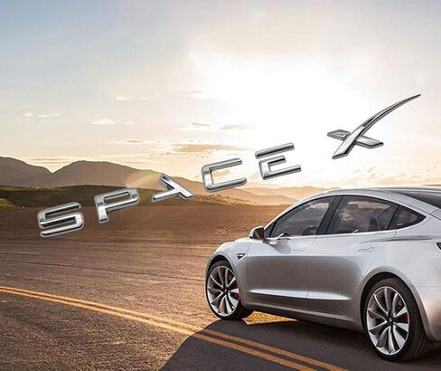 Spacex الشارات ثلاثية الأبعاد سيارة معدنية شعار خلفي بحقيبة السيارة ملصق شارة الشارات متوافق تسلا نموذج S نموذج 3 نموذج X اكسسوارات الديكور in Saudi Arabia