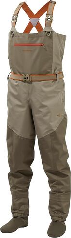 BASSDASH Men’s IMMERSE Tan Waders Waterproof Breathable Fly Fishing Stocking Foot Chest Waders for Hunting Lightweight in Saudi Arabia