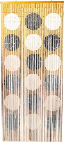 Black and White Dots Bamboo Beaded Curtains for Doorways, Door Beads Curtains, Hanging Bamboo Curtain, 36 x78 inches in Saudi Arabia