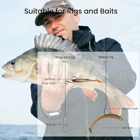 25 حزمة خطافات دائرية، خطافات صيد منقار من الفولاذ عالي الكربون للمياه العذبة المالحة، مجموعة خطافات صيد كبيرة دودة، خطافات صيد شائكة قوية لسمك السلمون المرقط، ألعاب الصيد in Kuwait