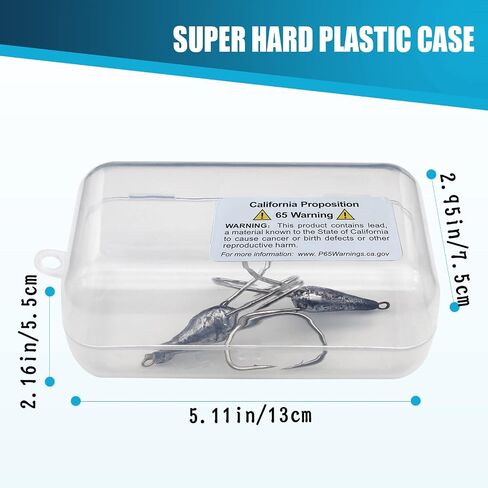 Fishing Hooks Snagging Hooks Snagging Weighted Treble Hooks Large Treble Bunker Hook for Bass Fishing(1.05oz/1.76oz/2.46oz) in Saudi Arabia