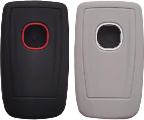 Silicone Rubber Key Fob Cover Compatible with (4 Buttons) 2015-2022 Acura ILX MDX RDX RLX TLX (Black Black) in Saudi Arabia