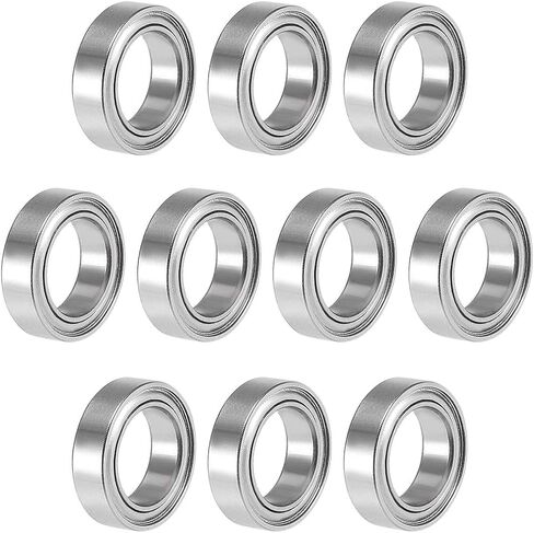 uxcell SMR63ZZ Deep Groove Ball Bearings 3mm x 6mm x 2.5mm Double Shielded Stainless Steel 10pcs in Saudi Arabia