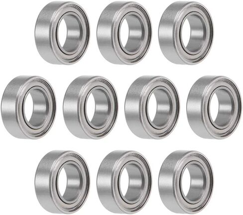 uxcell SMR63ZZ Deep Groove Ball Bearings 3mm x 6mm x 2.5mm Double Shielded Stainless Steel 10pcs in Saudi Arabia
