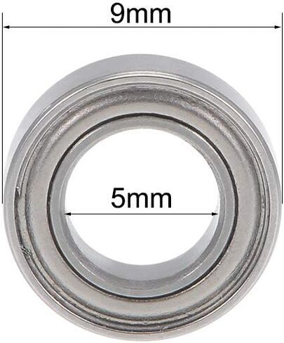 uxcell SMR63ZZ Deep Groove Ball Bearings 3mm x 6mm x 2.5mm Double Shielded Stainless Steel 10pcs in Saudi Arabia