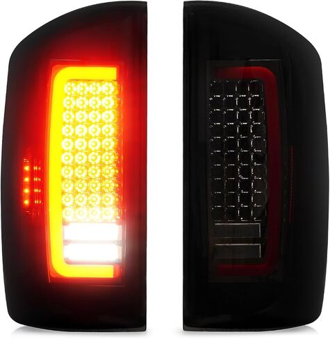 Tresound LED Tail Light for Dodge Ram 1500 1994-2001, Ram 2500 3500 1994-2002 Rear Taillight Assembly Chrome Housing Smoked Lens in Saudi Arabia
